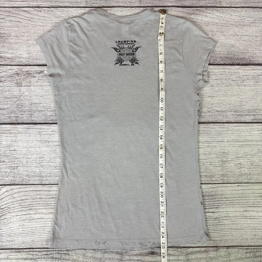 2009 Harley Davidson Motorcycles Skulls Big Print T-shirt - Picture 5 of 8